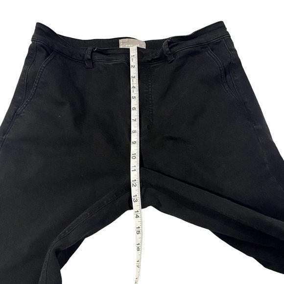 Everlane Cropped Slim Leg Regular High Rise Black Jeans Size 14 - Picture 7 of 8